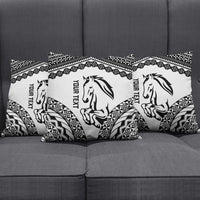 Nadroga Fiji 2026 Rugby Custom Pillow Cover Stallion Fijian Tapa Pattern LT14 - Polynesian Pride