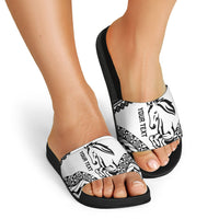 Nadroga Fiji 2026 Rugby Custom Slide Sandals Stallion Fijian Tapa Pattern LT14 - Polynesian Pride