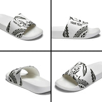 Nadroga Fiji 2026 Rugby Custom Slide Sandals Stallion Fijian Tapa Pattern LT14 - Polynesian Pride
