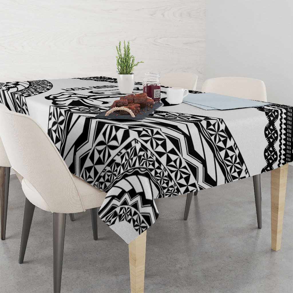 Nadroga Fiji 2026 Rugby Custom Tablecloth Stallion Fijian Tapa Pattern LT14 - Polynesian Pride