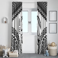 Nadroga Fiji 2026 Rugby Custom Window Curtain Stallion Fijian Tapa Pattern LT14 - Polynesian Pride