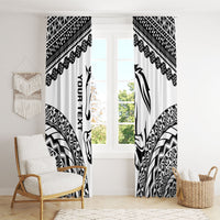 Nadroga Fiji 2026 Rugby Custom Window Curtain Stallion Fijian Tapa Pattern LT14 - Polynesian Pride