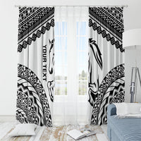 Nadroga Fiji 2026 Rugby Custom Window Curtain Stallion Fijian Tapa Pattern LT14 - Polynesian Pride
