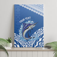 Yasawa Fiji 2026 Rugby Custom Canvas Wall Art Marlin Fijian Tapa Pattern LT14 - Polynesian Pride