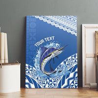 Yasawa Fiji 2026 Rugby Custom Canvas Wall Art Marlin Fijian Tapa Pattern LT14 - Polynesian Pride