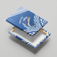 Yasawa Fiji 2026 Rugby Custom Canvas Wall Art Marlin Fijian Tapa Pattern LT14 - Polynesian Pride