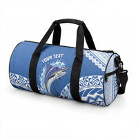 Yasawa Fiji 2026 Rugby Custom Duffle Bag Marlin Fijian Tapa Pattern LT14 - Polynesian Pride