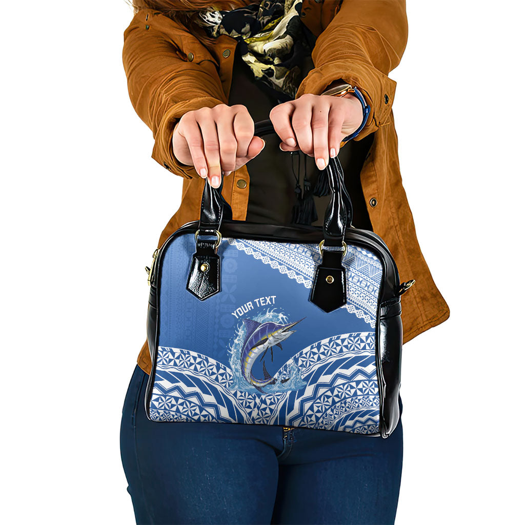 Yasawa Fiji 2026 Rugby Custom Shoulder Handbag Marlin Fijian Tapa Pattern LT14 One Size Blue - Polynesian Pride