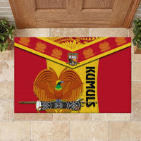 Papua New Guinea Rugby Rubber Doormat 2023 Go Kumuls Pacific Dynamic Style LT14 - Polynesian Pride