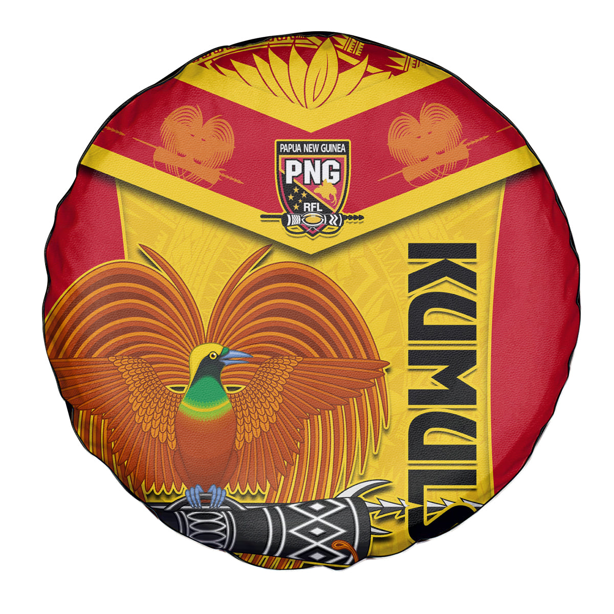 Papua New Guinea Rugby Spare Tire Cover 2023 Go Kumuls Pacific Dynamic Style LT14 - Polynesian Pride