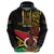 Personalised Vanuatu Unity Day Hoodie 29 November Coat Of Arms With Flag Style LT14 - Polynesian Pride