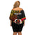 Personalised Vanuatu Unity Day Off Shoulder Short Dress 29 November Coat Of Arms With Flag Style LT14 - Polynesian Pride