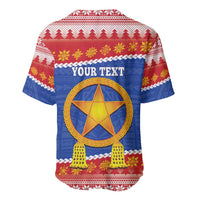 Personalized The Philippines Christmas Baseball Jersey Pilipinas Parol - Maligayang Pasko!
