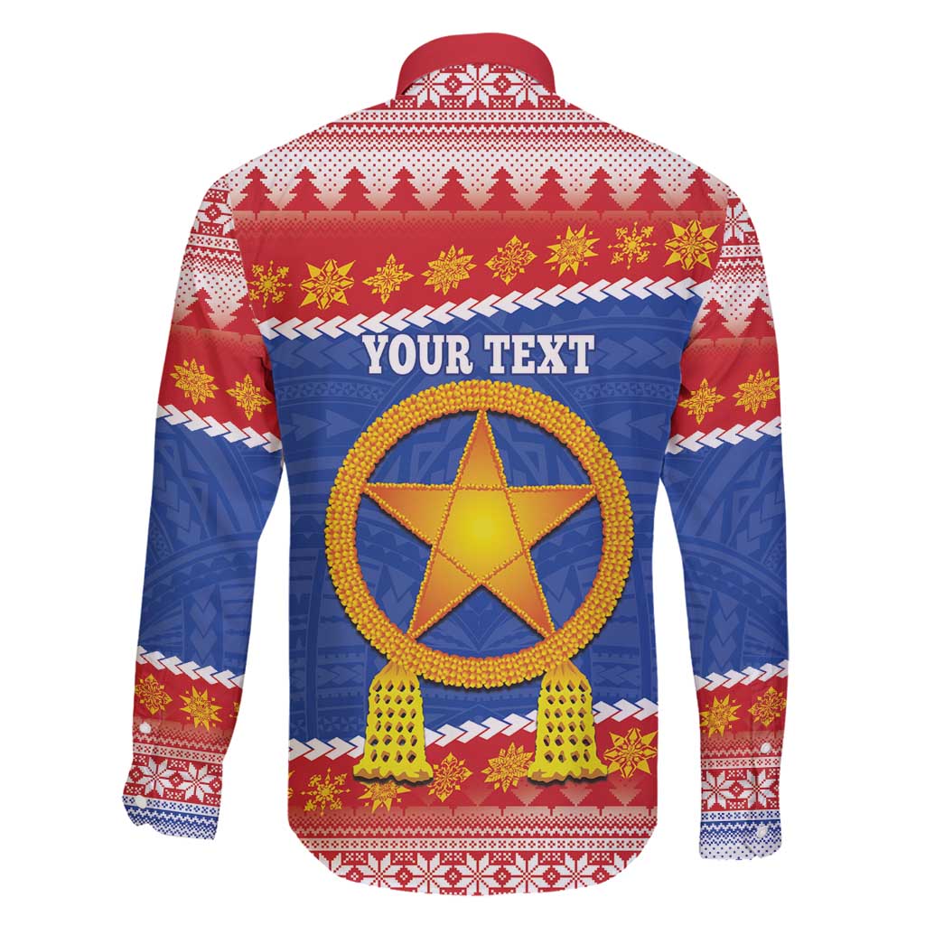 Personalized The Philippines Christmas Family Matching Mermaid Dress and Hawaiian Shirt Pilipinas Parol - Maligayang Pasko!