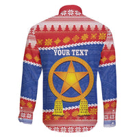 Personalized The Philippines Christmas Family Matching Mermaid Dress and Hawaiian Shirt Pilipinas Parol - Maligayang Pasko!