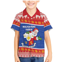 Personalized The Philippines Christmas Family Matching Mermaid Dress and Hawaiian Shirt Pilipinas Parol - Maligayang Pasko!