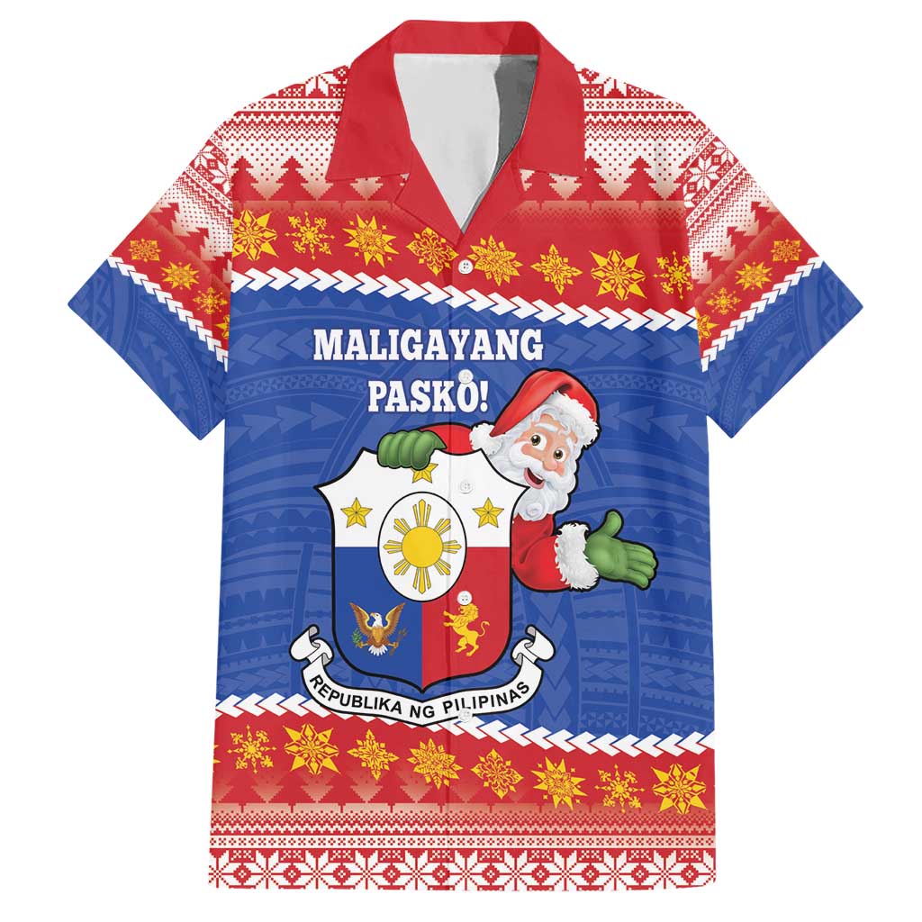 Personalized The Philippines Christmas Hawaiian Shirt Pilipinas Parol - Maligayang Pasko!