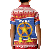Personalized The Philippines Christmas Kid Polo Shirt Pilipinas Parol - Maligayang Pasko!