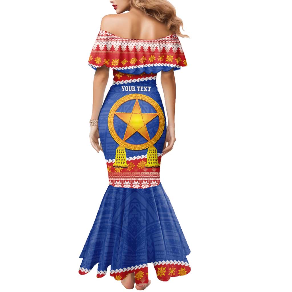 Personalized The Philippines Christmas Mermaid Dress Pilipinas Parol - Maligayang Pasko!