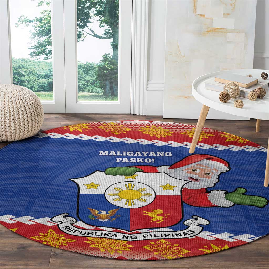 The Philippines Christmas Round Carpet Pilipinas Parol - Maligayang Pasko!