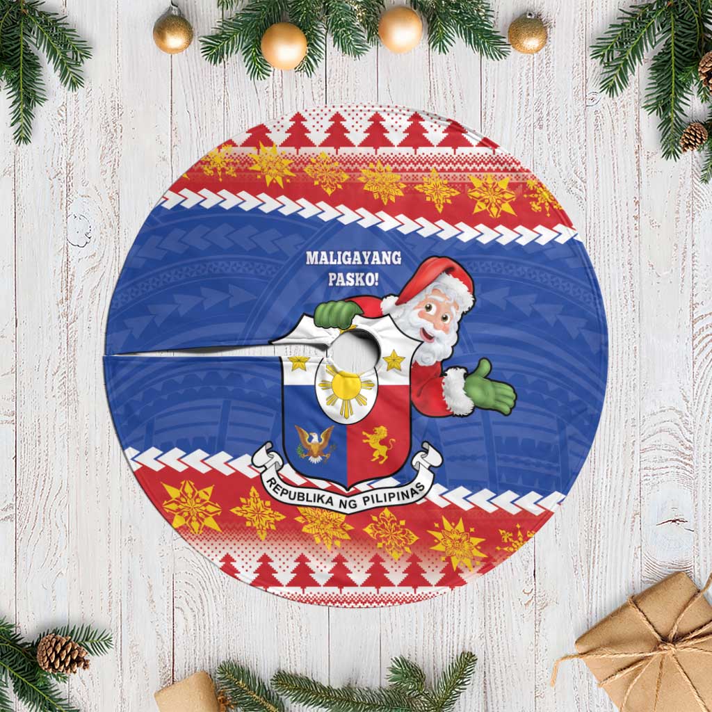 Personalized The Philippines Christmas Tree Skirt Pilipinas Parol - Maligayang Pasko!