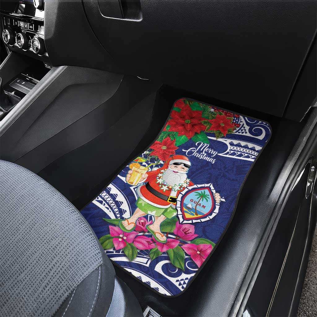 Guam Christmas Car Mats Poinsettia With Bougainvillea - Felis Pasgua!