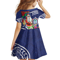 Guam Christmas Family Matching Long Sleeve Bodycon Dress and Hawaiian Shirt Poinsettia With Bougainvillea - Felis Pasgua! LT14 - Polynesian Pride