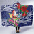 Guam Christmas Hooded Blanket Poinsettia With Bougainvillea - Felis Pasgua!