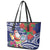 Guam Christmas Leather Tote Bag Poinsettia With Bougainvillea - Felis Pasgua!