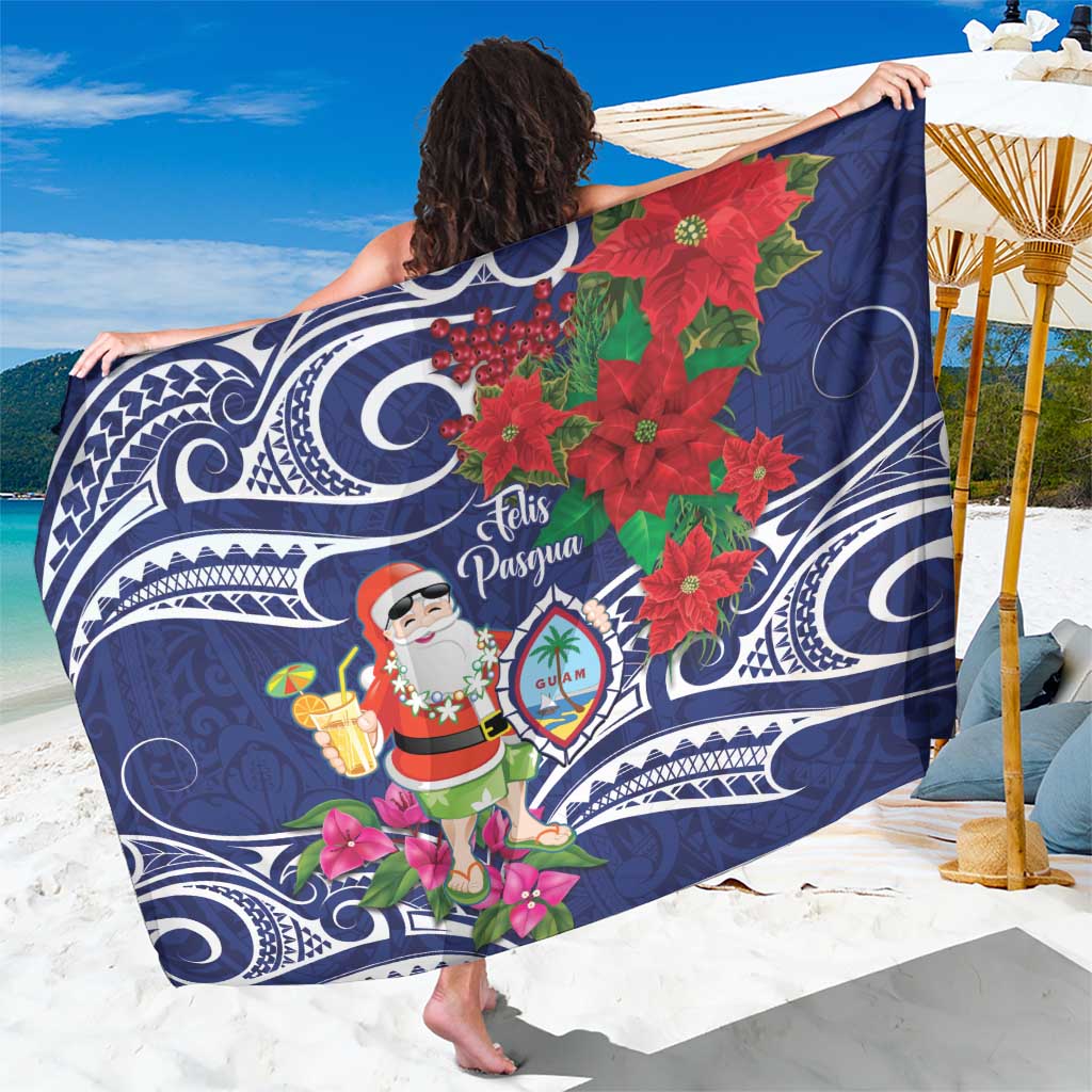 Guam Christmas Sarong Poinsettia With Bougainvillea - Felis Pasgua!