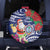 Guam Christmas Spare Tire Cover Poinsettia With Bougainvillea - Felis Pasgua!