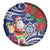 Guam Christmas Spare Tire Cover Poinsettia With Bougainvillea - Felis Pasgua!