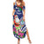 Guam Christmas Summer Maxi Dress Poinsettia With Bougainvillea - Felis Pasgua!