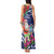 Guam Christmas Tank Maxi Dress Poinsettia With Bougainvillea - Felis Pasgua!