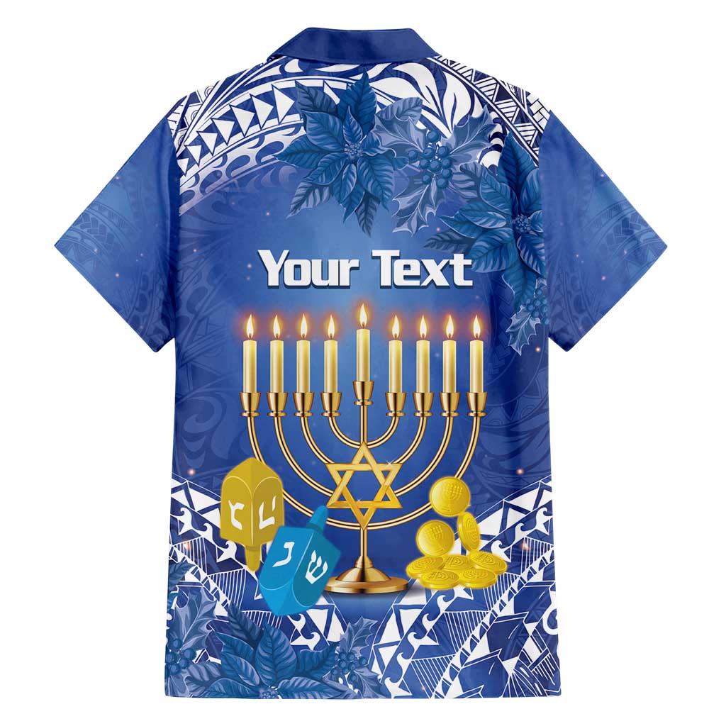 Personalised Hanukkah Jewish Festival Family Matching Summer Maxi Dress and Hawaiian Shirt It's Lit - Polynesian Pattern LT14 - Polynesian Pride