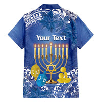Personalised Hanukkah Jewish Festival Family Matching Summer Maxi Dress and Hawaiian Shirt It's Lit - Polynesian Pattern LT14 - Polynesian Pride