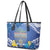 Hanukkah Jewish Festival Leather Tote Bag It's Lit - Polynesian Pattern