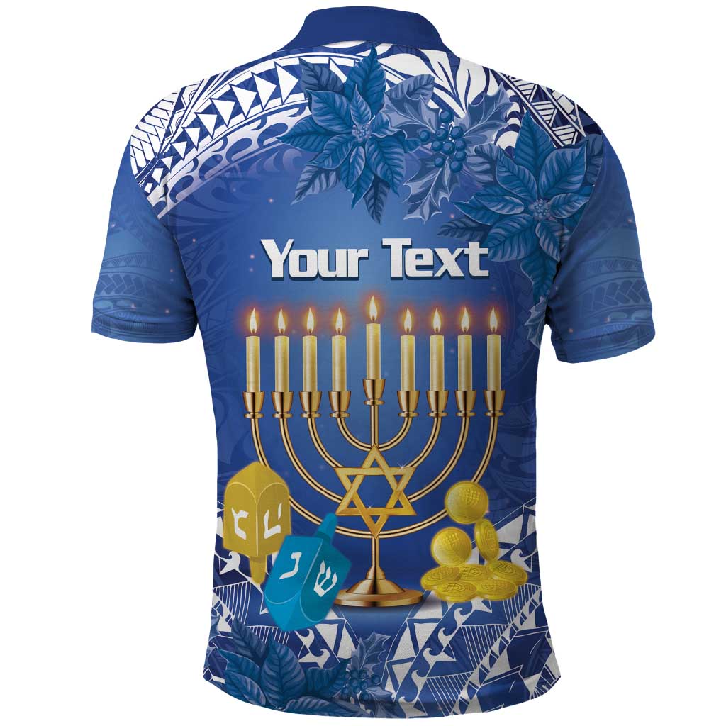 Personalised Hanukkah Jewish Festival Polo Shirt It's Lit - Polynesian Pattern LT14 - Polynesian Pride
