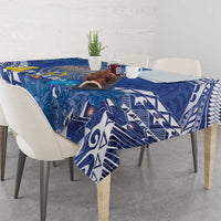 Hanukkah Jewish Festival Tablecloth It's Lit - Polynesian Pattern