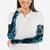 Turquoise Aotearoa Arm Sleeves Taniko Motifs With Paua Shell Kowhaiwhai - Polynesian Pride