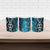 Turquoise Aotearoa Ceramic Mug Taniko Motifs With Paua Shell Kowhaiwhai - Polynesian Pride