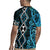 Turquoise Aotearoa Rugby Jersey Taniko Motifs With Paua Shell Kowhaiwhai