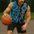 Turquoise Aotearoa Sleeveless Zip Hoodie Taniko Motifs With Paua Shell Kowhaiwhai - Polynesian Pride