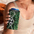 Green Aotearoa 4 in 1 Can Cooler Tumbler Taniko Motifs With Paua Shell Kowhaiwhai