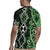 Green Aotearoa Rugby Jersey Taniko Motifs With Paua Shell Kowhaiwhai