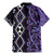 Purple Aotearoa Family Matching Mermaid Dress and Hawaiian Shirt Taniko Motifs With Paua Shell Kowhaiwhai