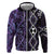 Purple Aotearoa Hoodie Taniko Motifs With Paua Shell Kowhaiwhai