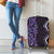 Purple Aotearoa Luggage Cover Taniko Motifs With Paua Shell Kowhaiwhai