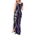 Purple Aotearoa Tank Maxi Dress Taniko Motifs With Paua Shell Kowhaiwhai