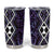 Purple Aotearoa Tumbler Cup Taniko Motifs With Paua Shell Kowhaiwhai